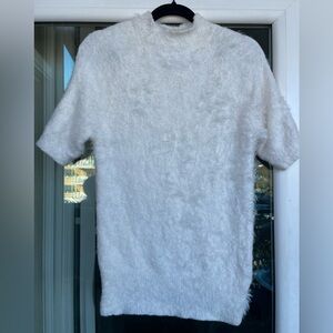 Almost Famous Ivory Fuzzy Sweater